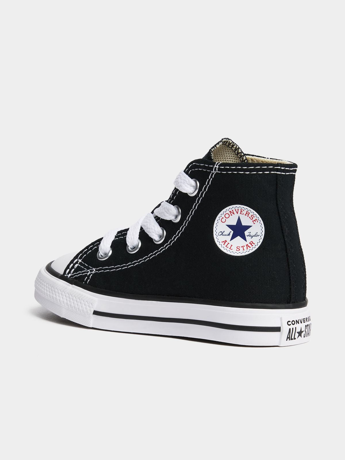 Classic Converse Junior Infant All Star Black/White Canvas High-Top Sneakers