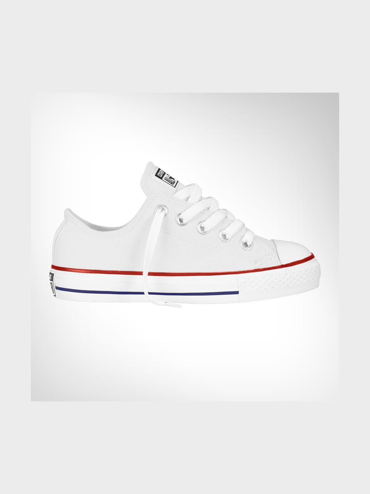 Iconic Converse Junior Pre-School All Star White Canvas Low-Top Sneakers