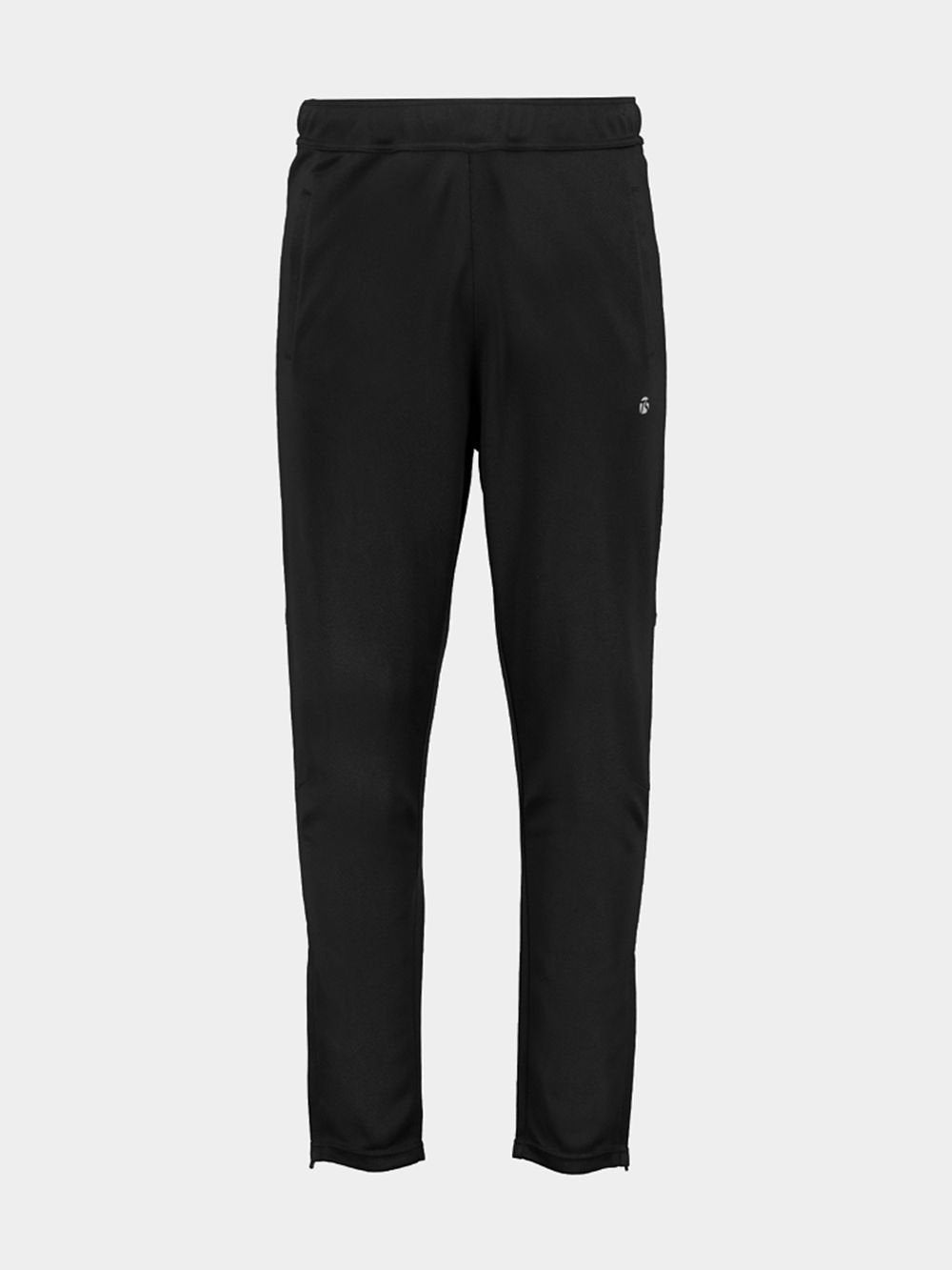 Men's Pique Active Tricot Track Pants - Quick Dry Comfort, Black