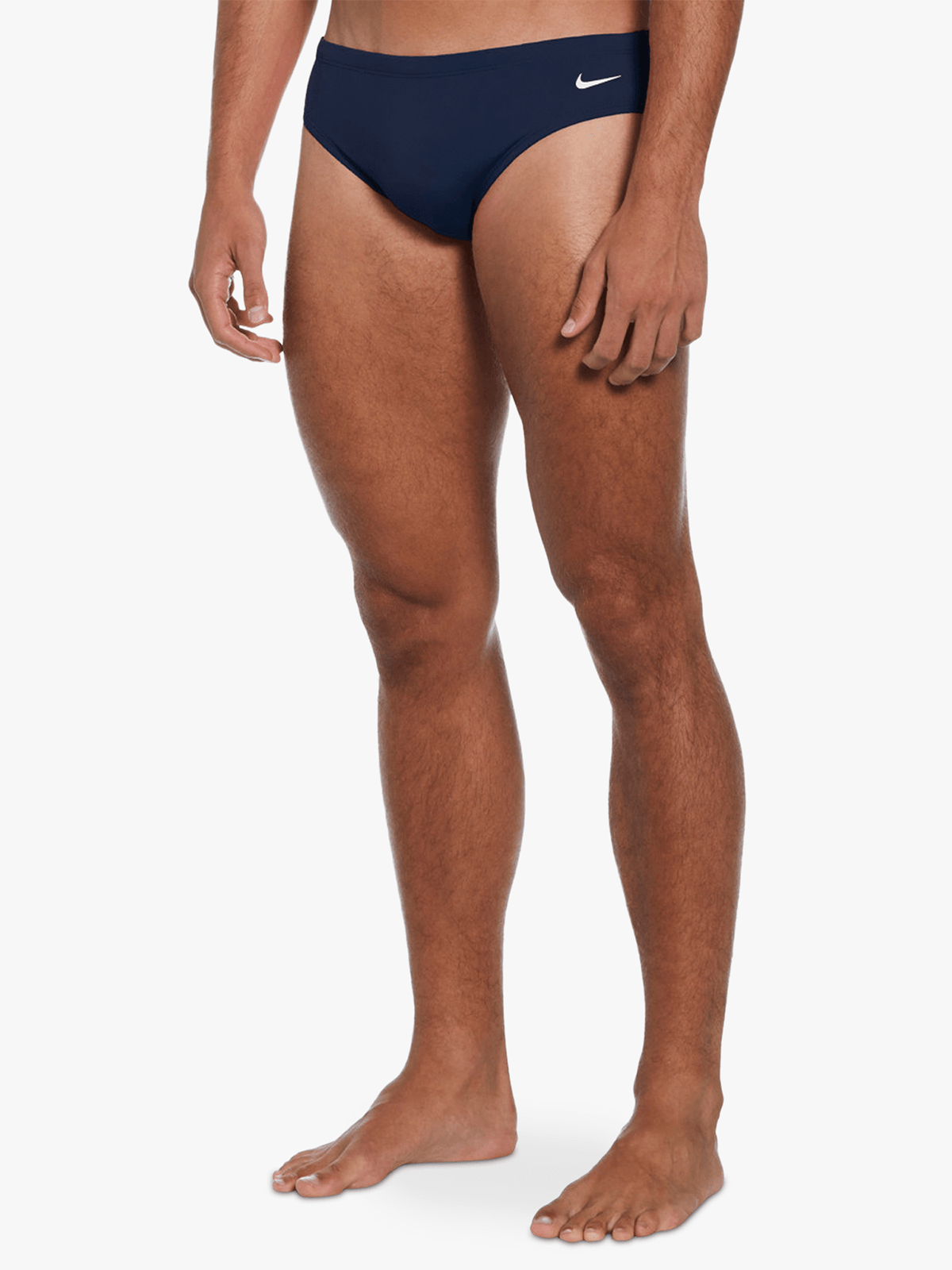 Nike Men's Hydrastrong Solid Navy Performance Swim Brief for Competitive Training