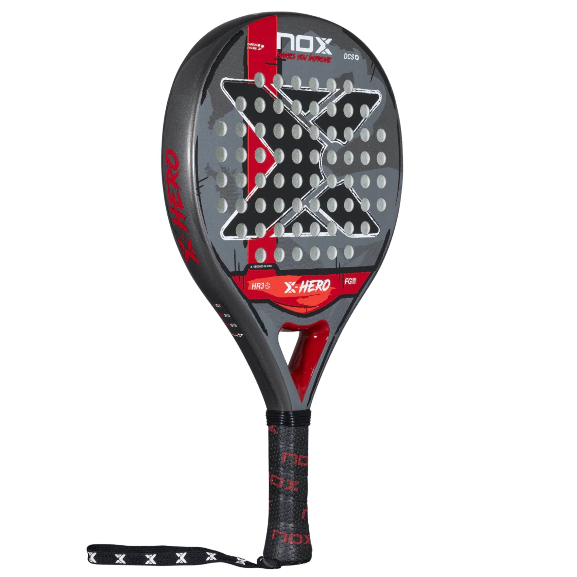 NOX X-Hero Red Padel Racket - Right