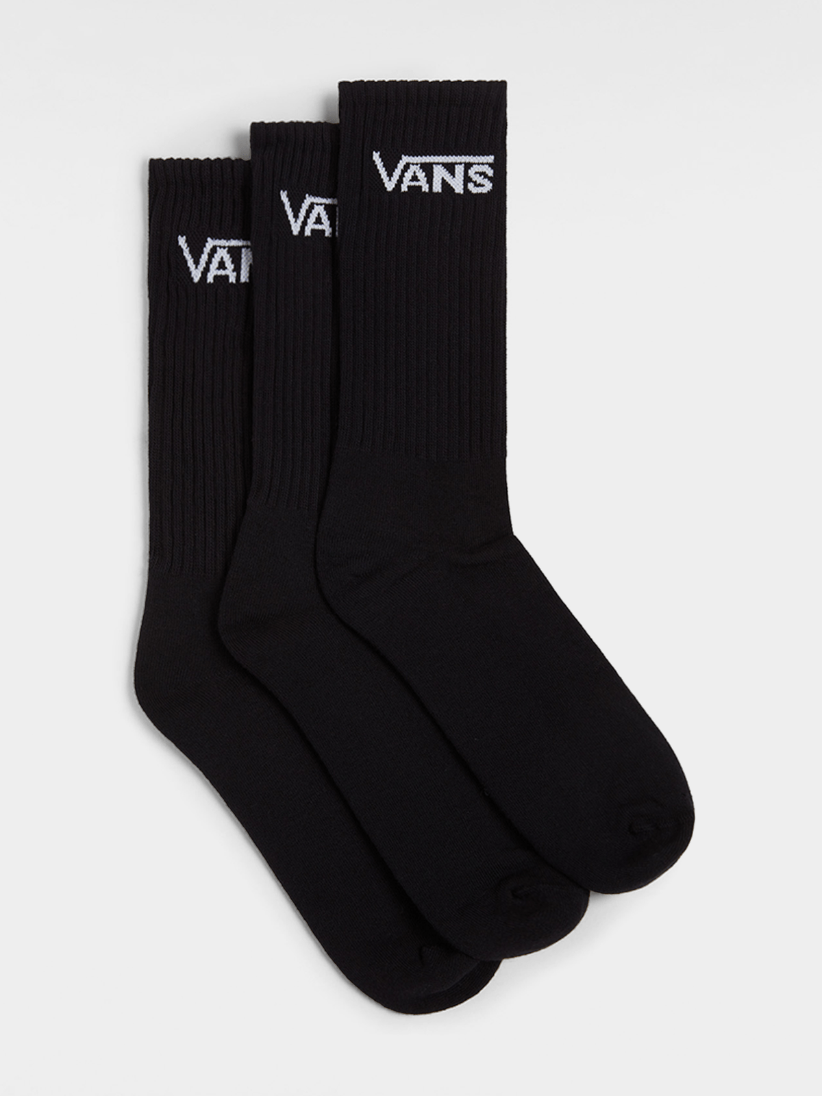 Vans Essential Black Crew Socks 3-Pack: Comfort, Style, and Skate-Ready Fit