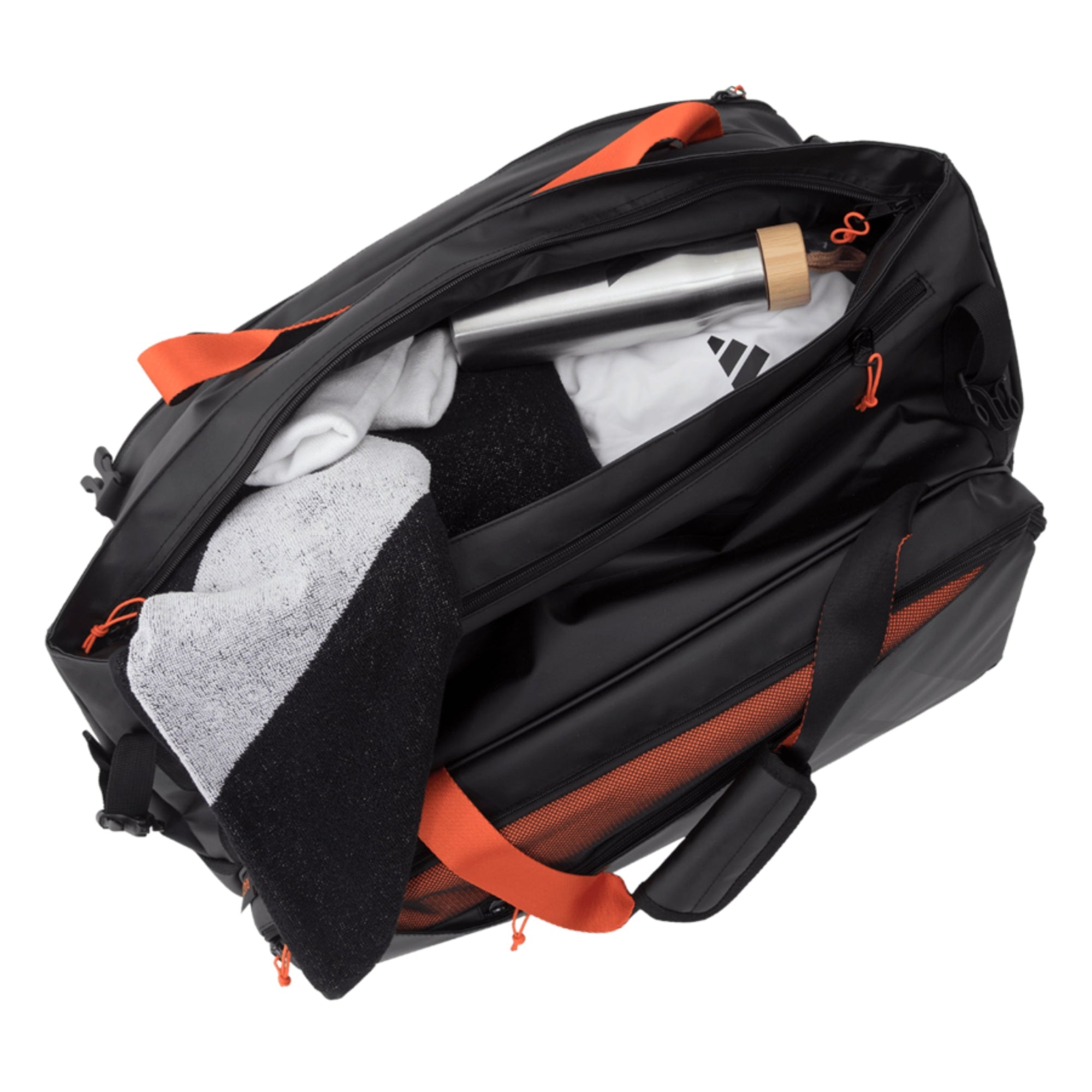 Adidas Multigame Racket Bag 3.4 - Black/Orange - Contents