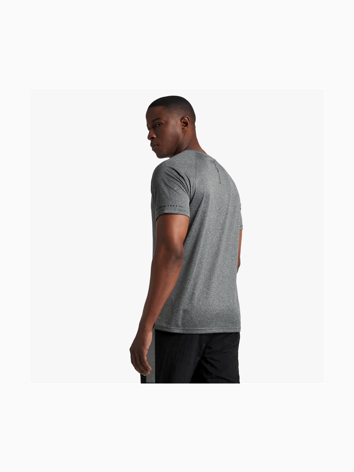 TS Men's Dri-Tech Grey Melange Performance Top – Stay Dry, Visible, Comfortable
