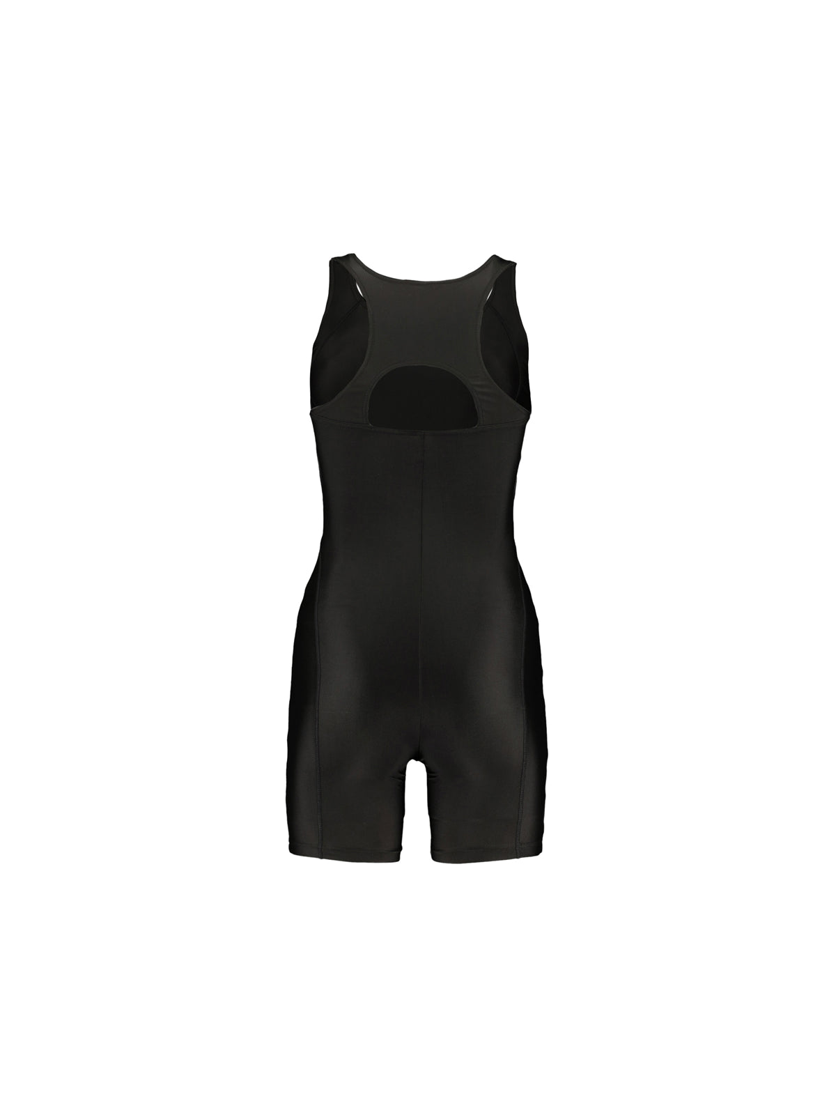 Women's Classic Black Boyleg Swimsuit - Ultimate Comfort, Full Coverage Swimwear