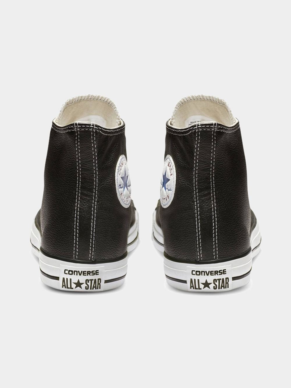 Converse Men's Chuck Taylor All Star Leather High-Top Sneakers, Classic Black