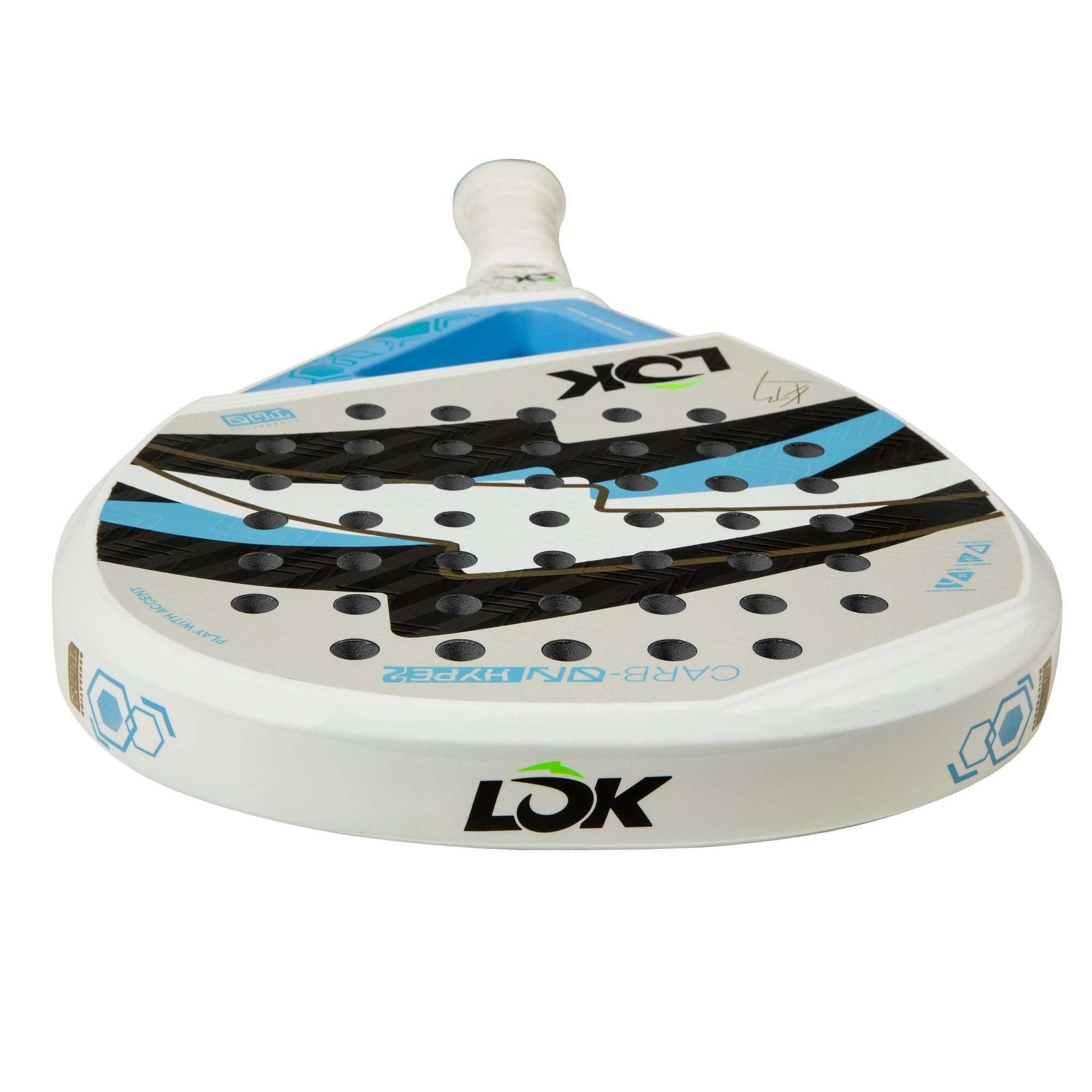 LOK Carb On Hype Gen 2 FDB Padel Racket - Top