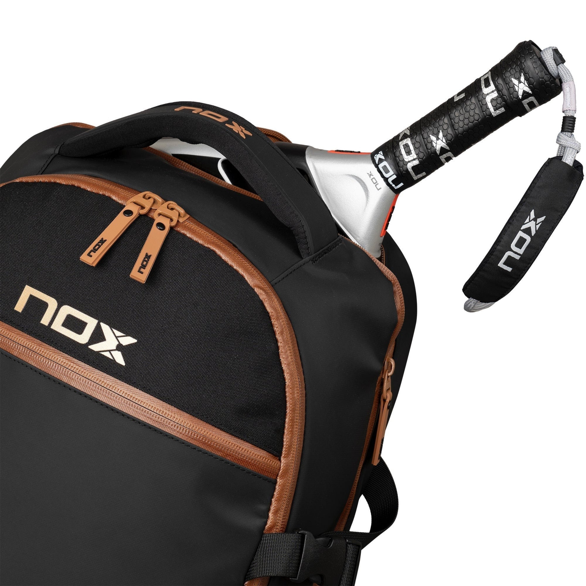 NOX Luxury Open Series Backpack - Black/Brown - Racket