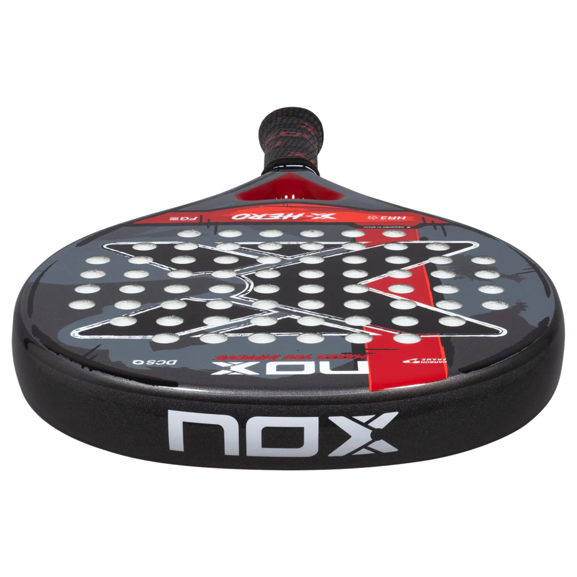 NOX X-Hero Red Padel Racket - Top