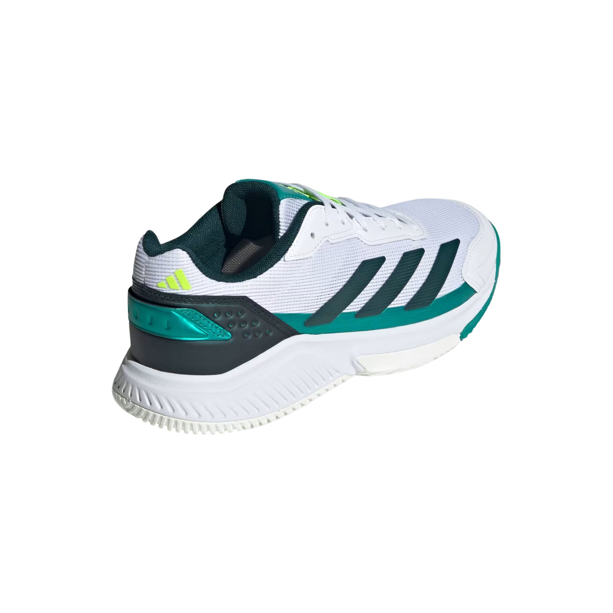 Adidas Courtquick Padel Shoes - White/Aurora Ivy - Right