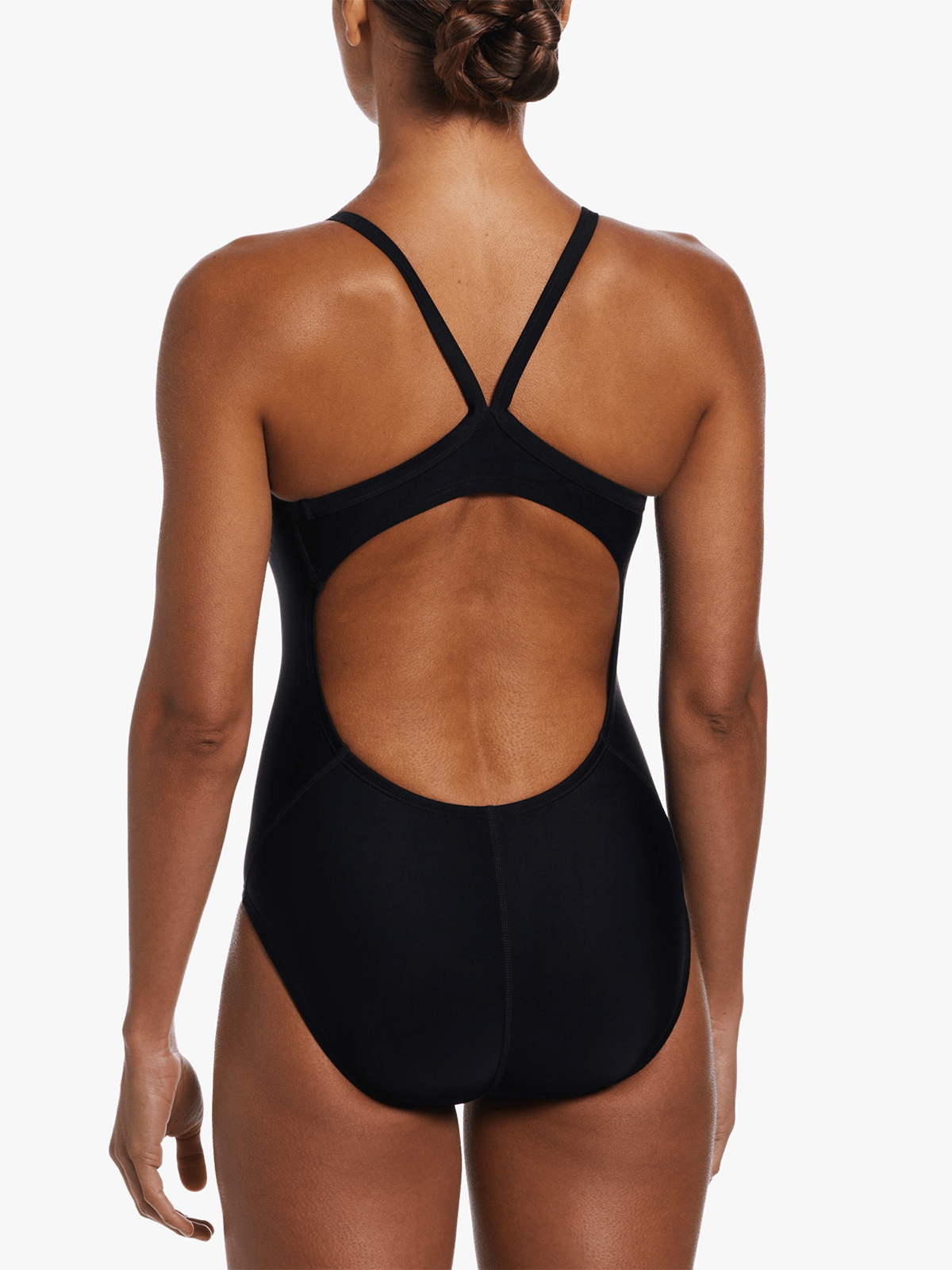 Nike Women's Racerback Black HydraStrong Swimsuit - Durable Performance One-Piece