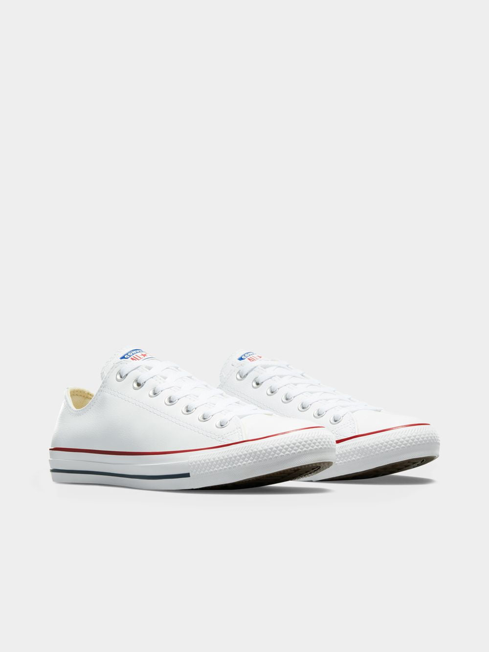 Iconic Converse Chuck Taylor All Star White Leather Low-Top Sneakers for Men