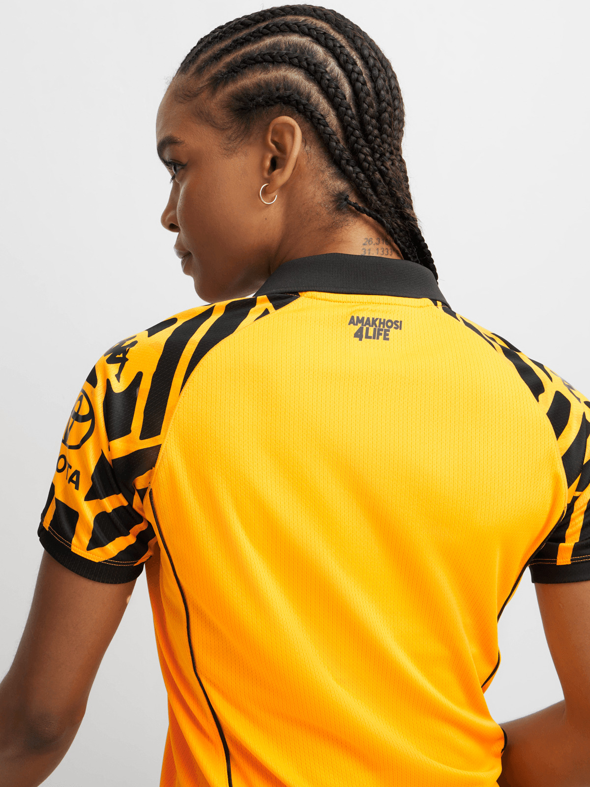 Official Kappa Women's Kaizer Chiefs 25/26 Home Yellow Soccer Jersey Performance