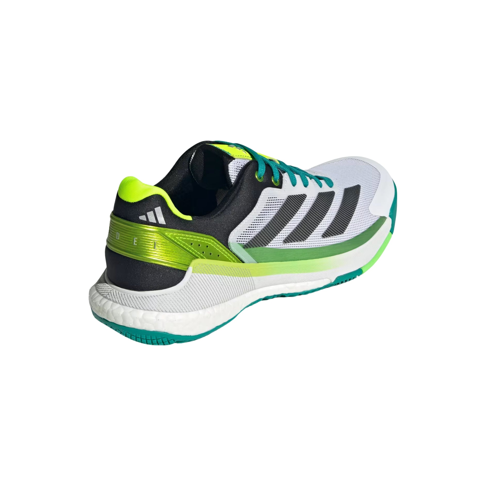 Adidas Crazyquick Boost Padel Shoes - White/Green - Heel