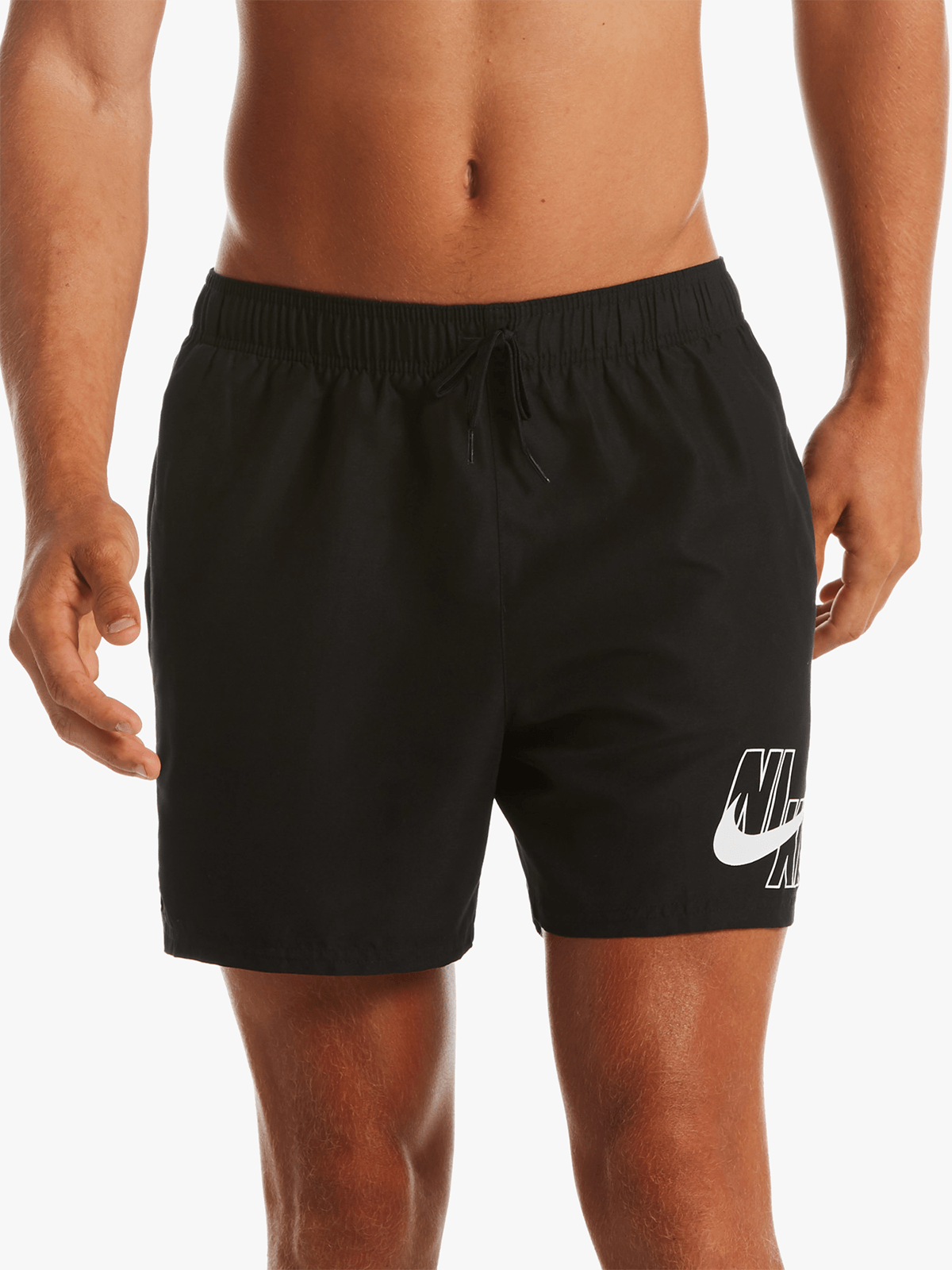 Nike Men's Classic Logo 5-Inch Black Volley Quick-Dry Swim Shorts