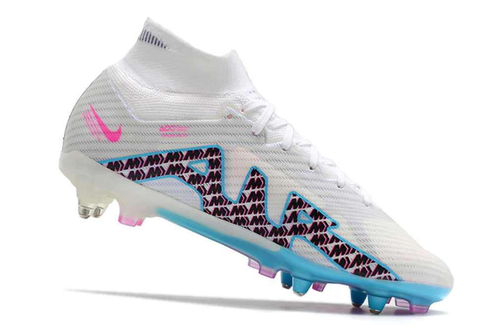 Air Zoom Mercurial Superfly 15 Elite FG White/Blue/Pink
