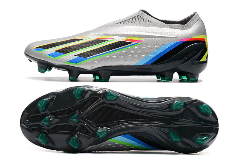 X SPEEDPORTAL+ FIRM GROUND - SILVER METALLIC