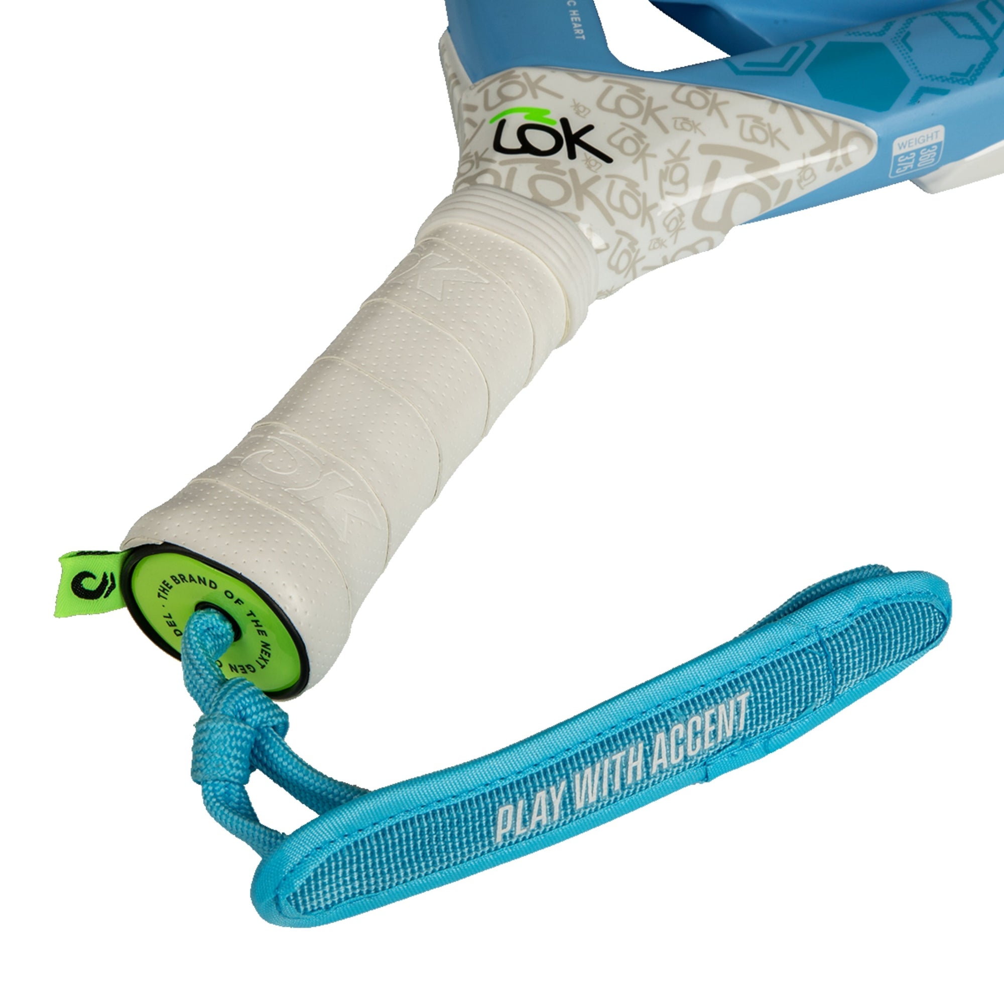 LOK Carb On Hype Gen 2 FDB Padel Racket - Strap
