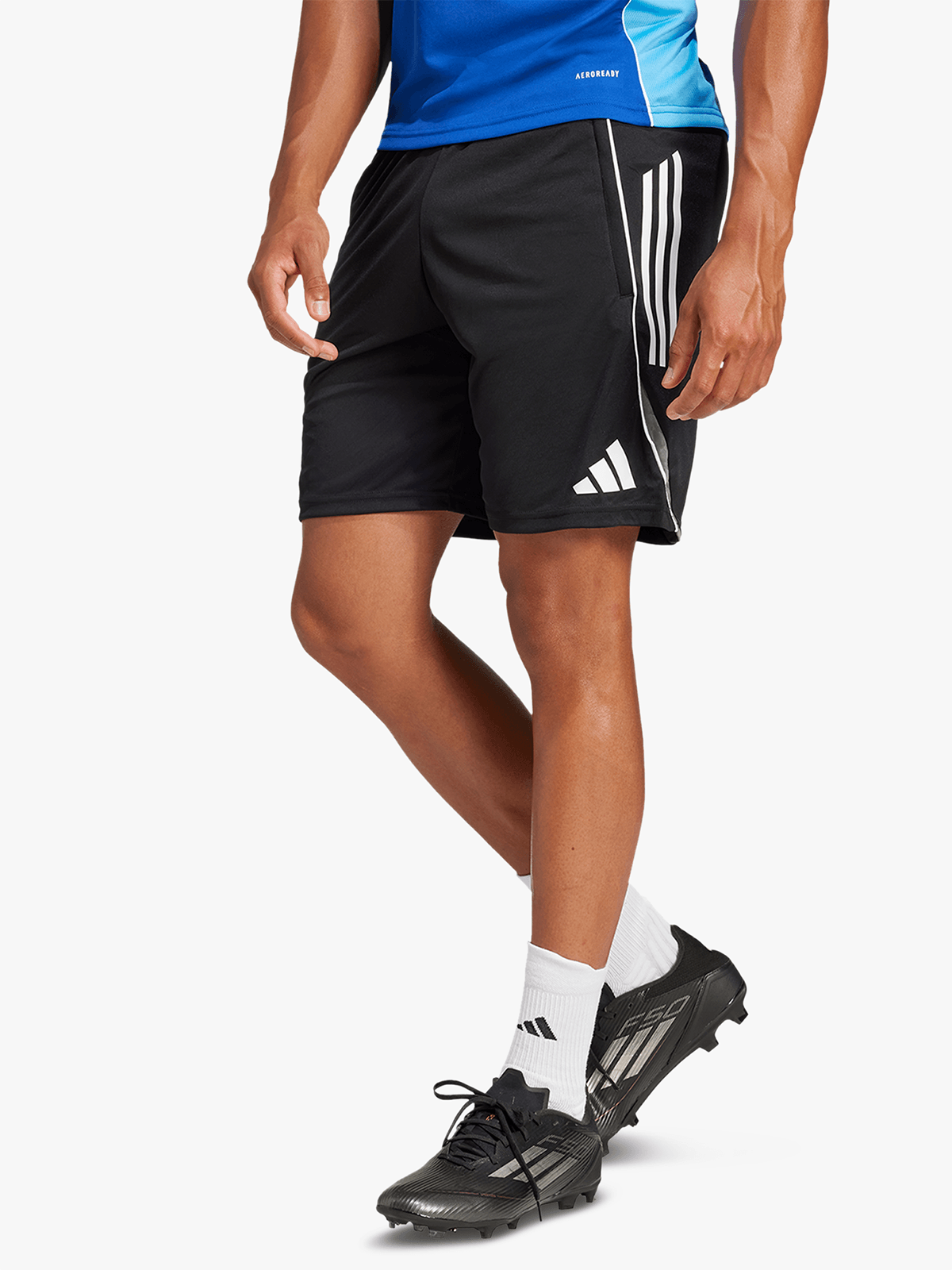adidas Men's Orlando Pirates Tiro25 Training Shorts - Black/White Athletic Fit
