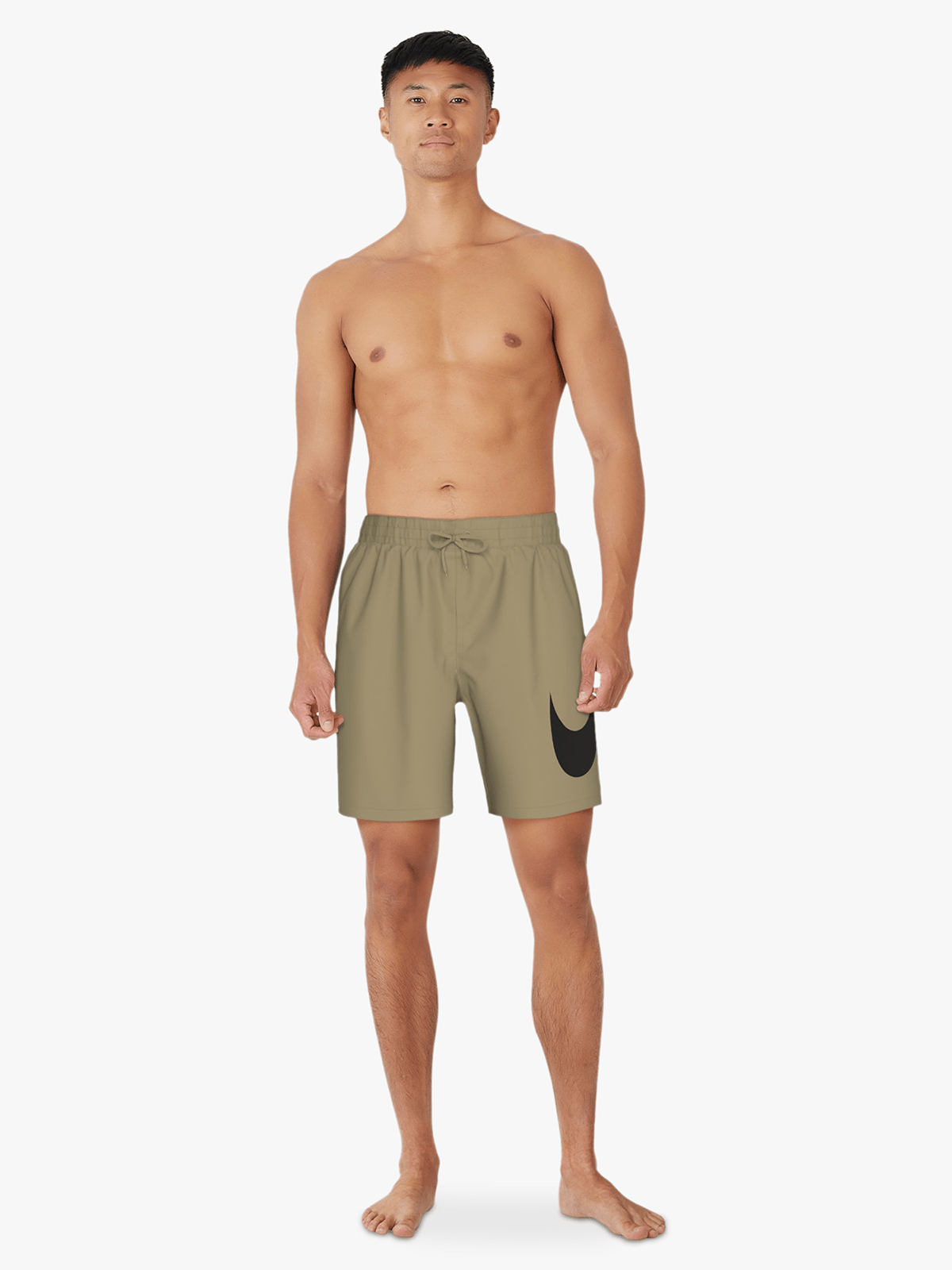 Nike Men's 7-Inch Parachute Beige Volley Swim Shorts - Quick Dry & Comfortable