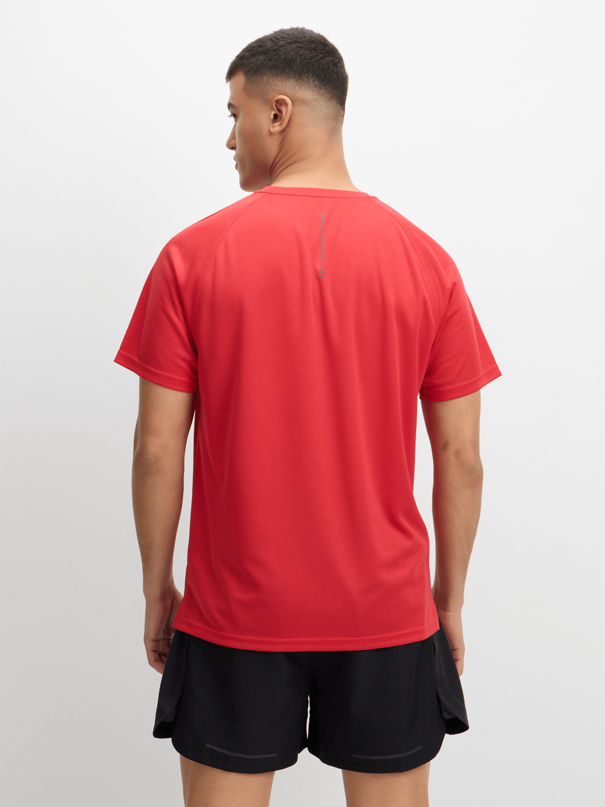 TS Men's Legacy Red Active Tee: Moisture-Wicking, UV Protection, Reflective Comfort.