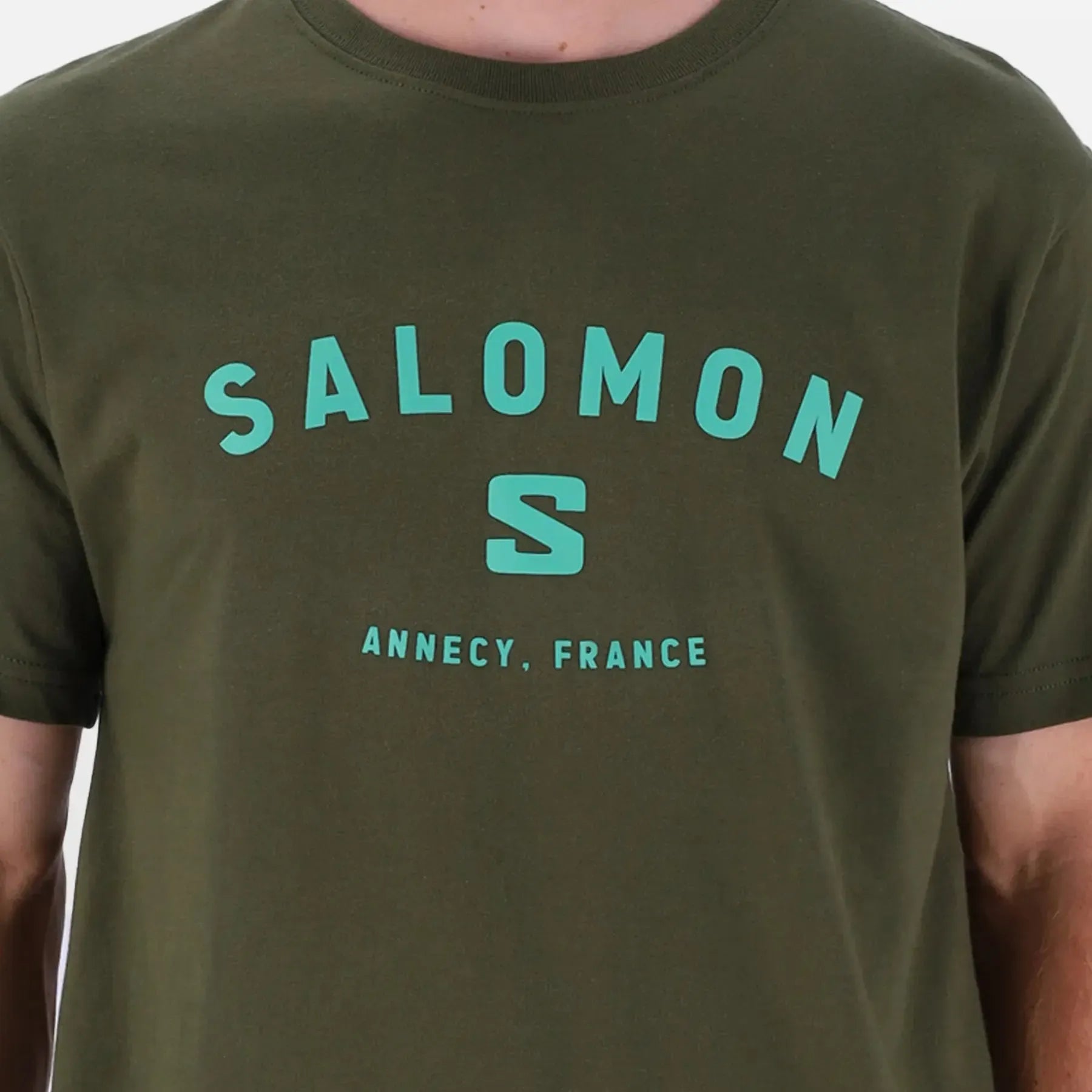 Salomon Men's Alpine Cotton T-Shirt: Sporty, Comfortable, Classic Crew Neck Top