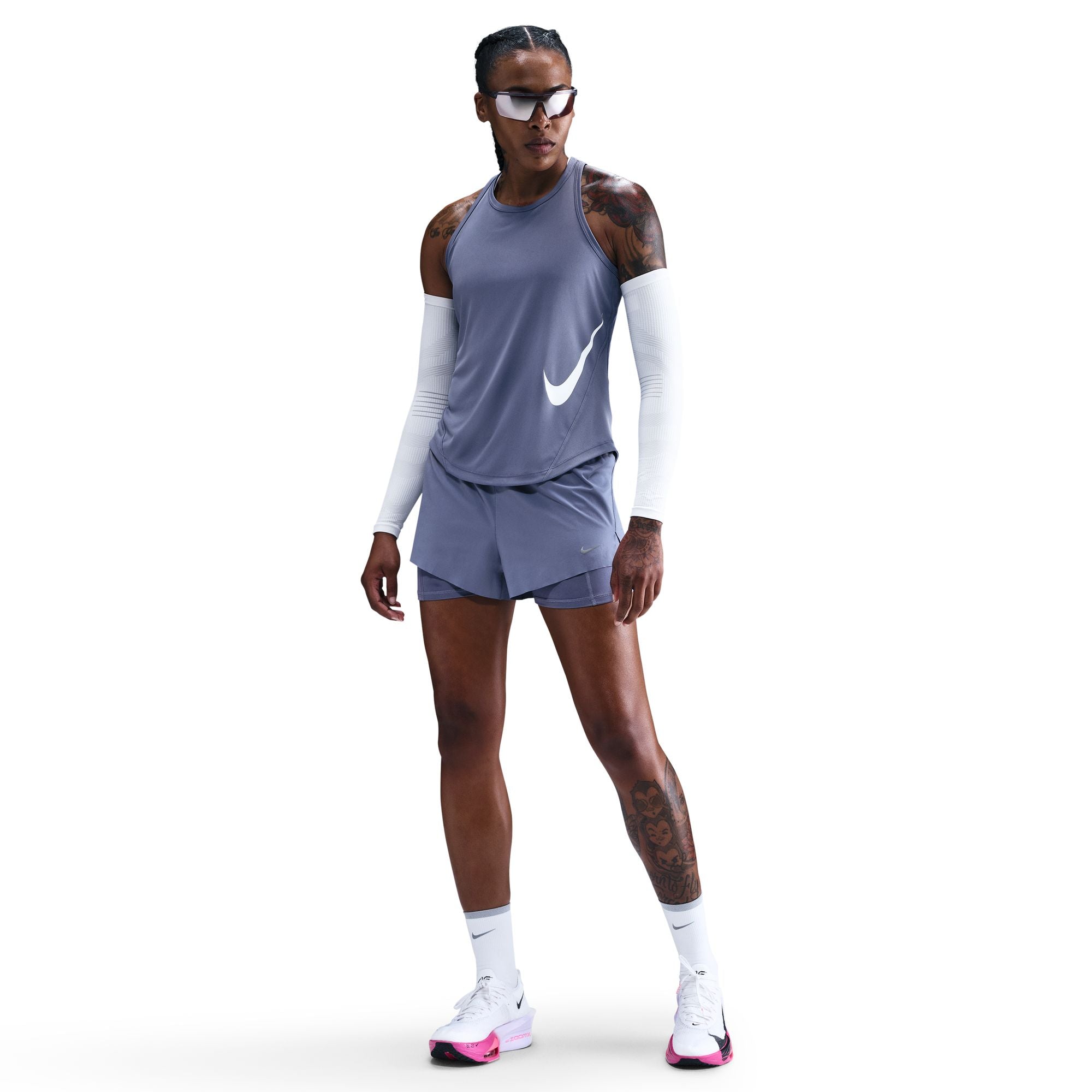 Nike Tempo Swoosh Run Dri-FIT Running Tank Top World Indigo