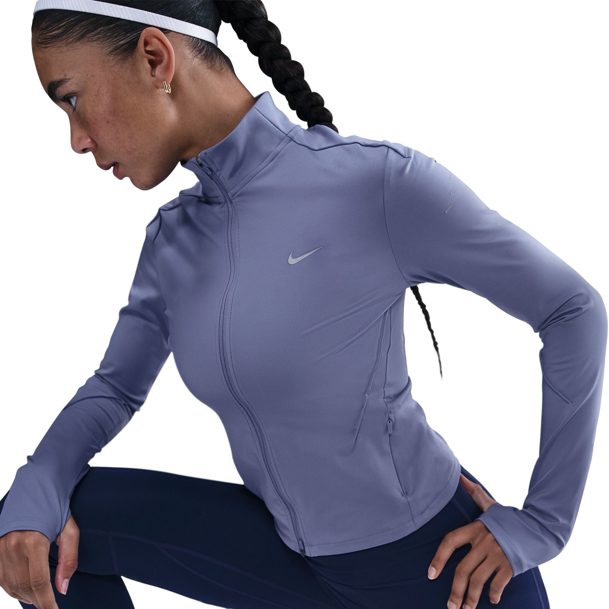 Nike Swift Dri-FIT Full-Zip Mid-Layer Running Top World Indigo