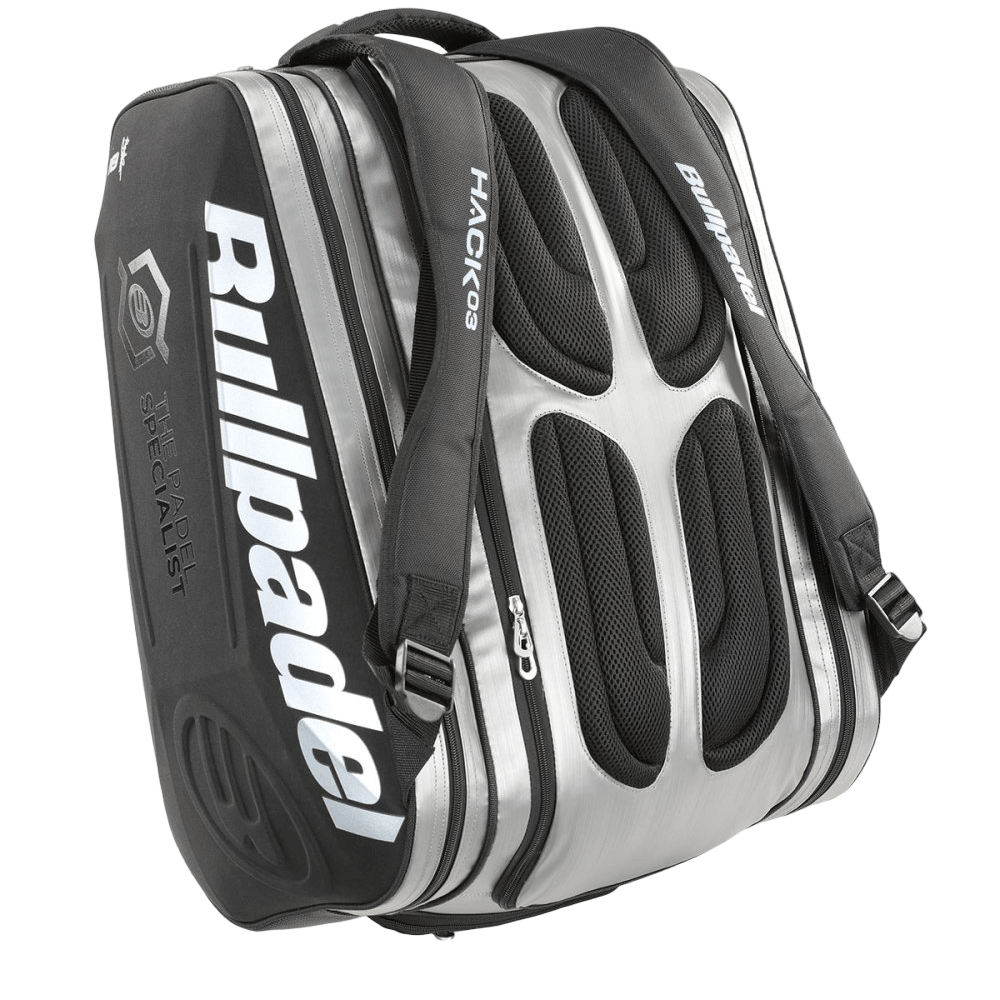 Bullpadel Hack Proline Racket Bag - SilverBlack-Top