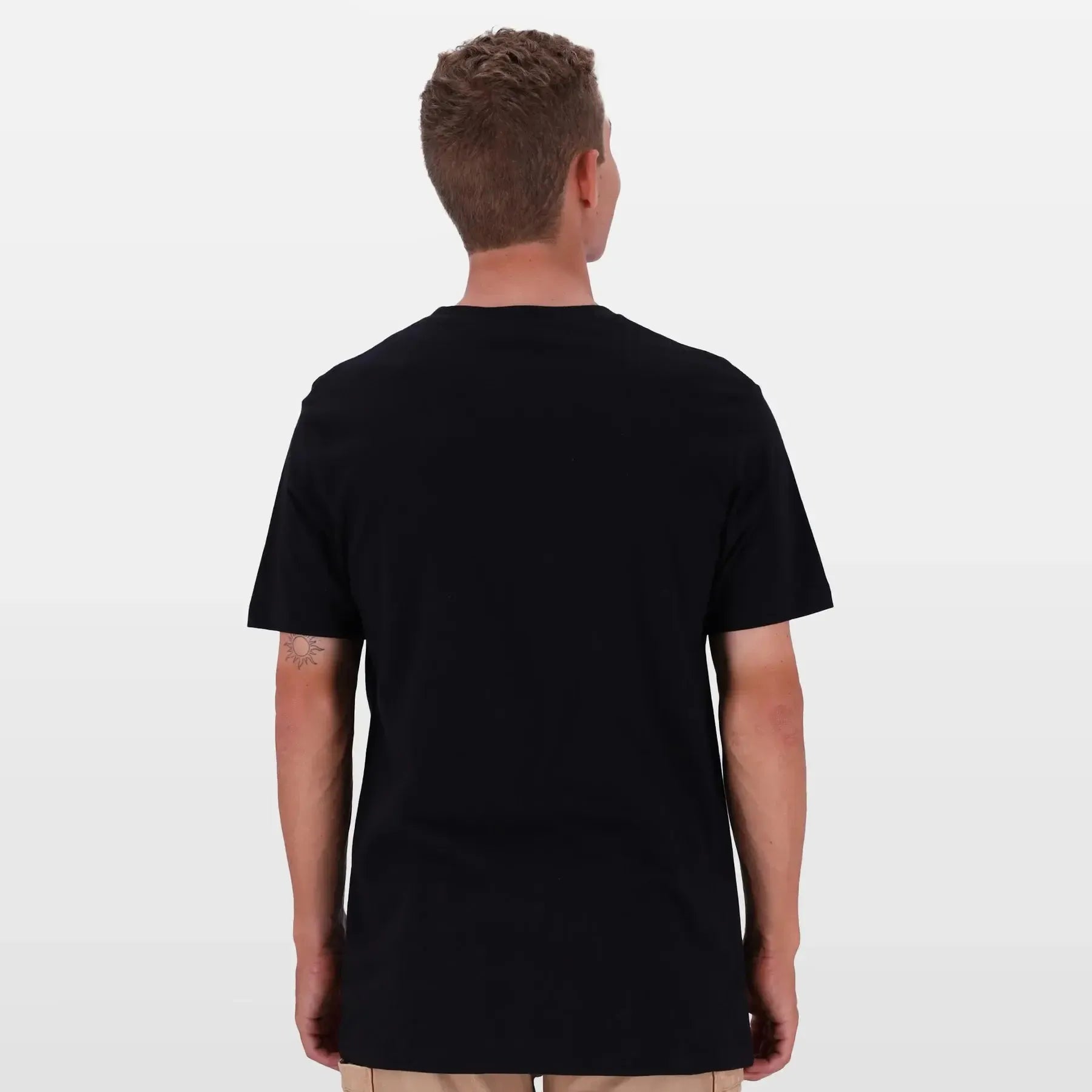 Salomon Crossing Paths Men's Comfort Cotton Graphic Short Sleeve T-Shirt Black