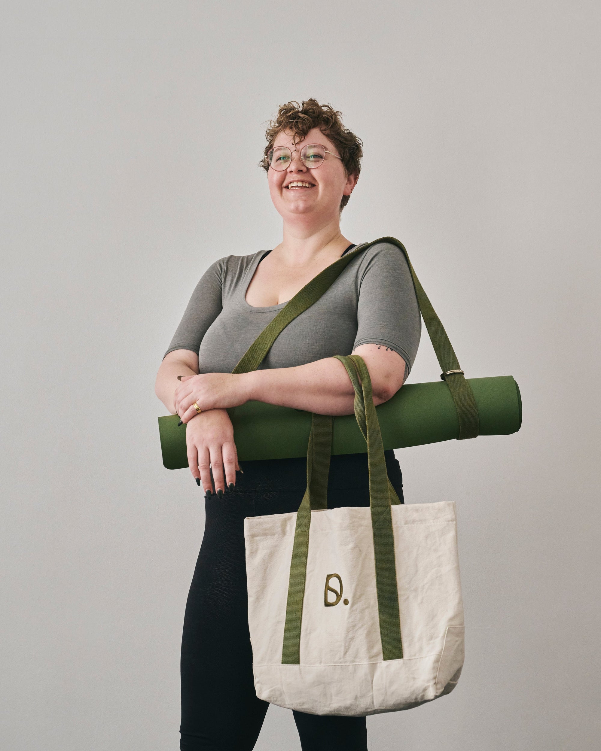 Yoga strap + mat carrier ~ Natural
