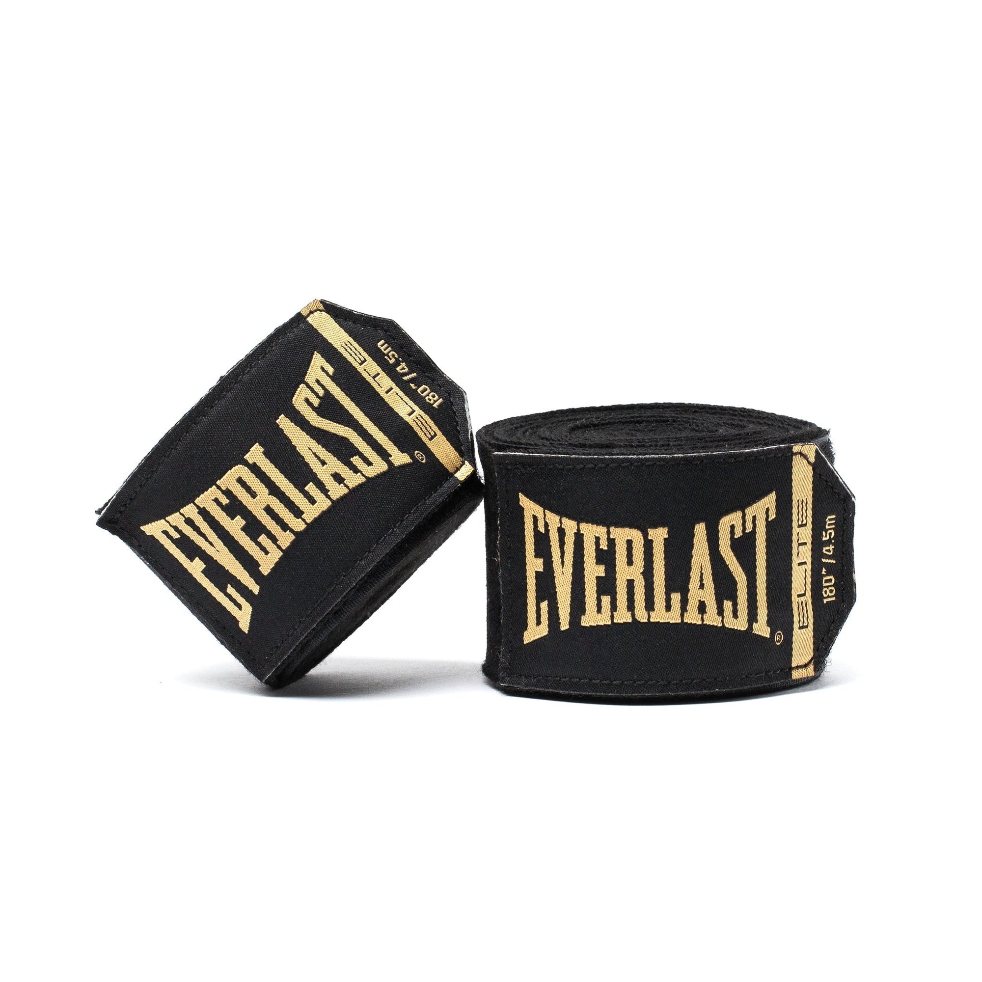 ELITE 180" HAND WRAPS - BLACK & GOLD