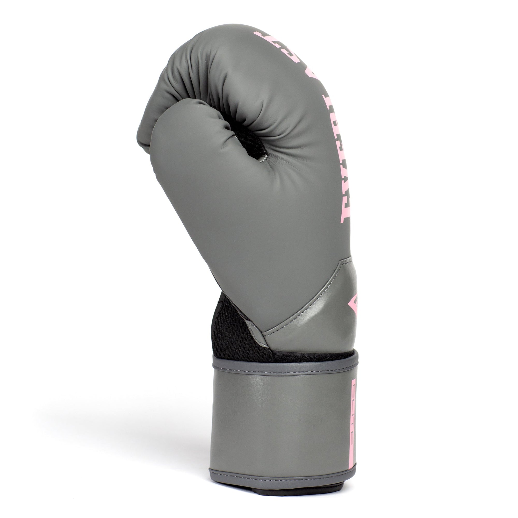 ELITE 2 BOXING GLOVES - GREY & PINK