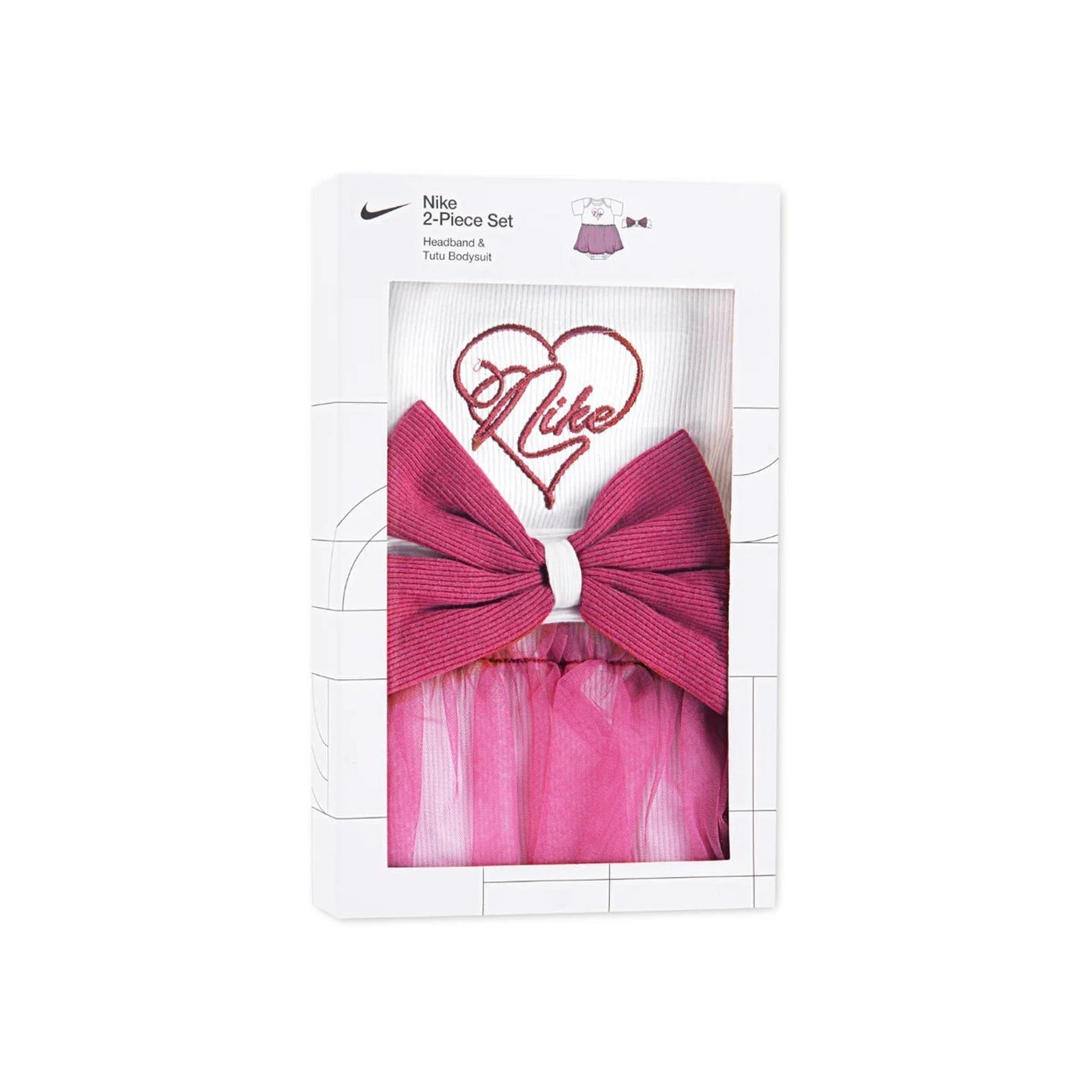 Nike 2 Piece Swoosh On Pointe Box S - Sweet Beet