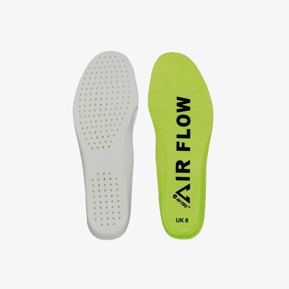 Hi-Tec Air Flow Innersole: Ultimate Comfort, Breathability, Gel Heel Shock Absorption