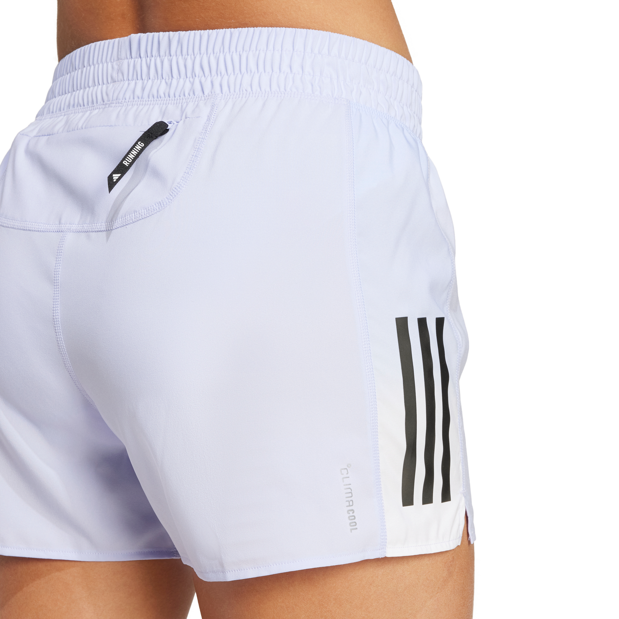 Adidas Own the Run CLIMACOOL Colorblock Shorts Violet Tone