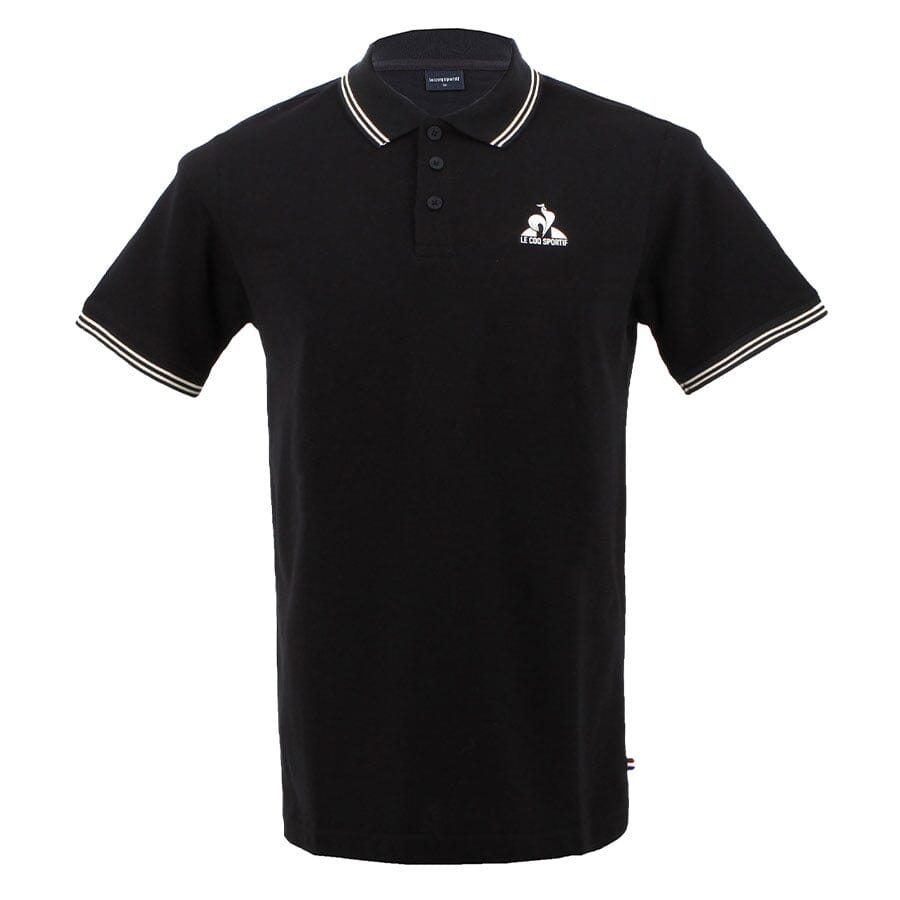 Heritage Essential Polo SS No 4 M Black - Le Coq Sportif
