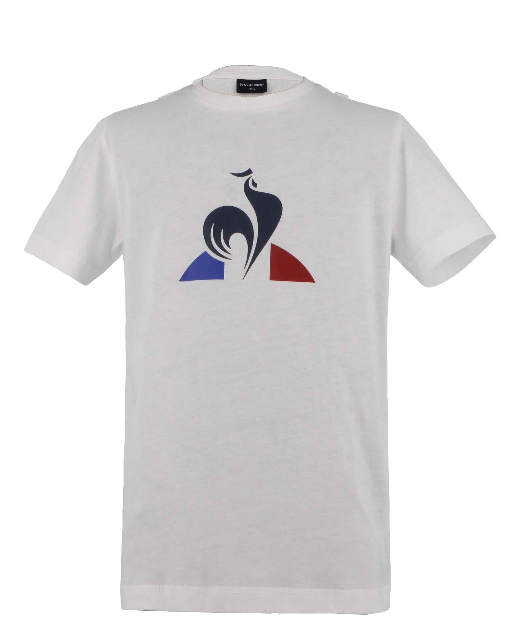 Tri Core Tee SS No 1 Kids Unisex Optical White