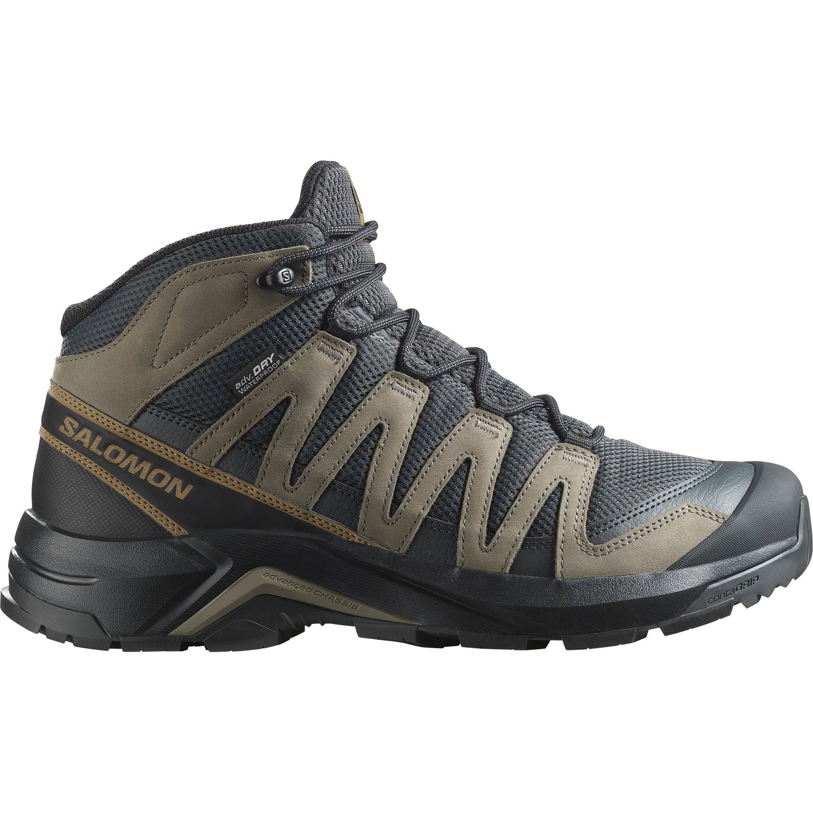Salomon X-Adventure Recon Mid Waterproof Hiking Boots: Durable Leather Trail Footwear