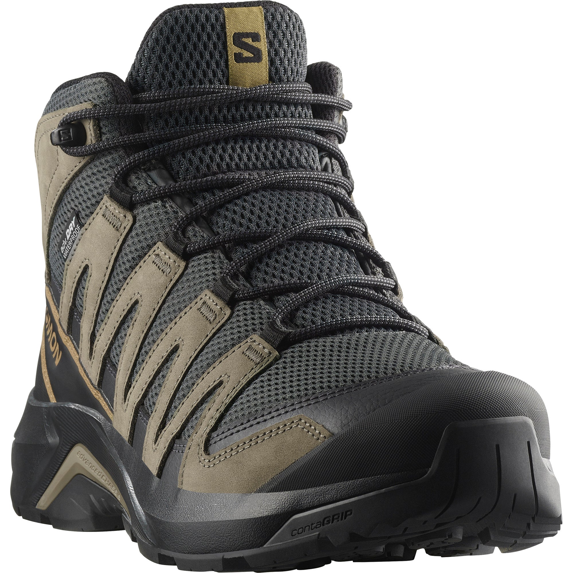 Salomon X-Adventure Recon Mid Waterproof Hiking Boots: Durable Leather Trail Footwear