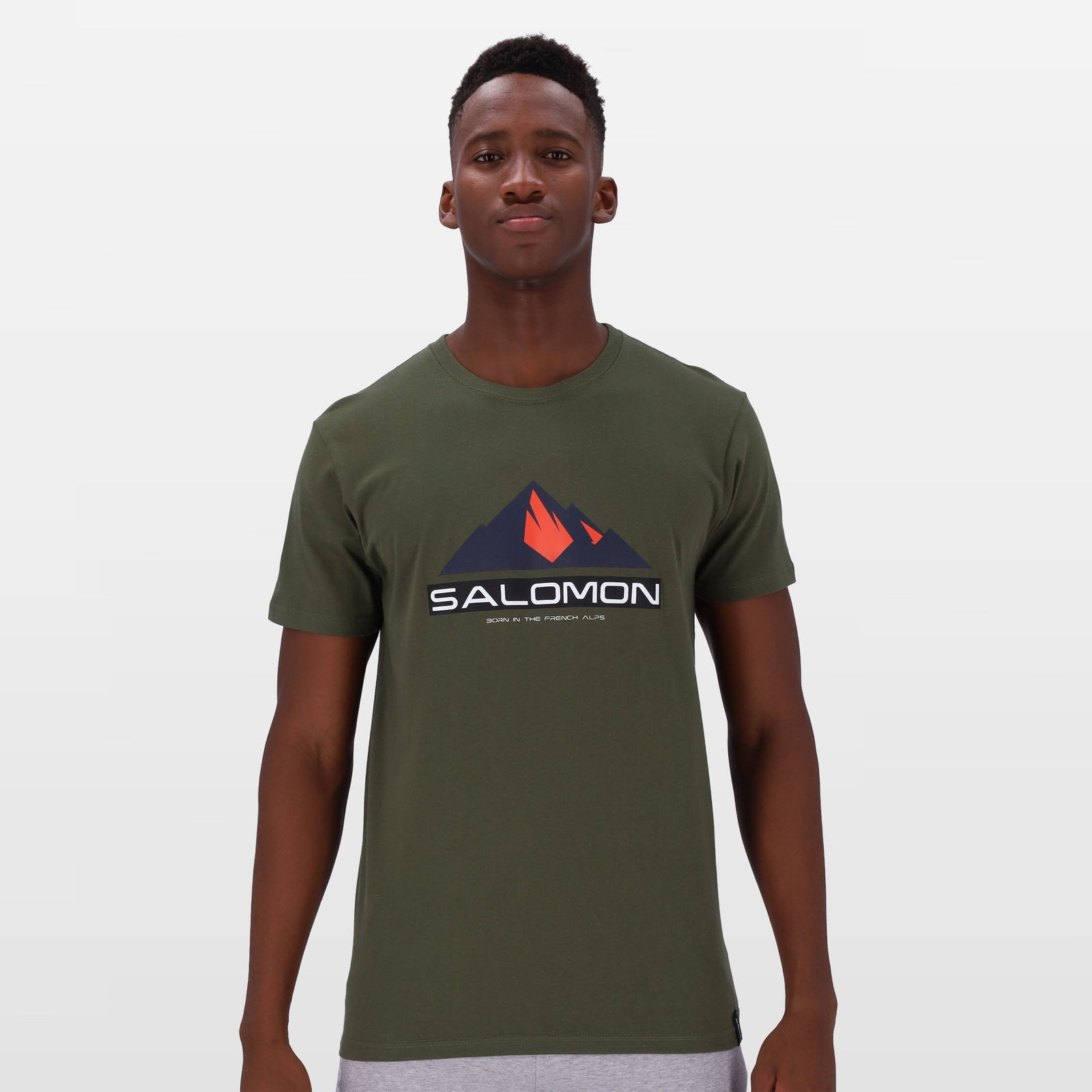 Salomon Men's Lace-Up Regular Fit Mountain Graphic Tee – Outdoor Adventure Style