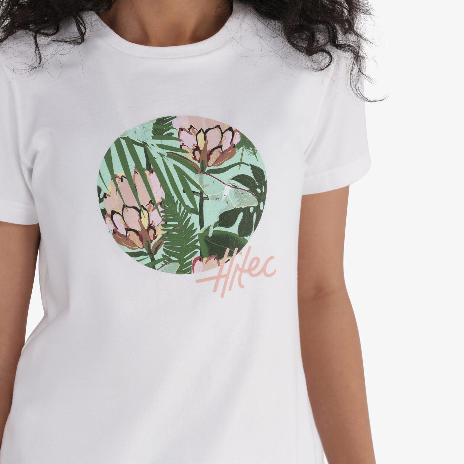 Hi-Tec Ladies Fynbos Soft Cotton Spandex Stretch Everyday Comfort Tee