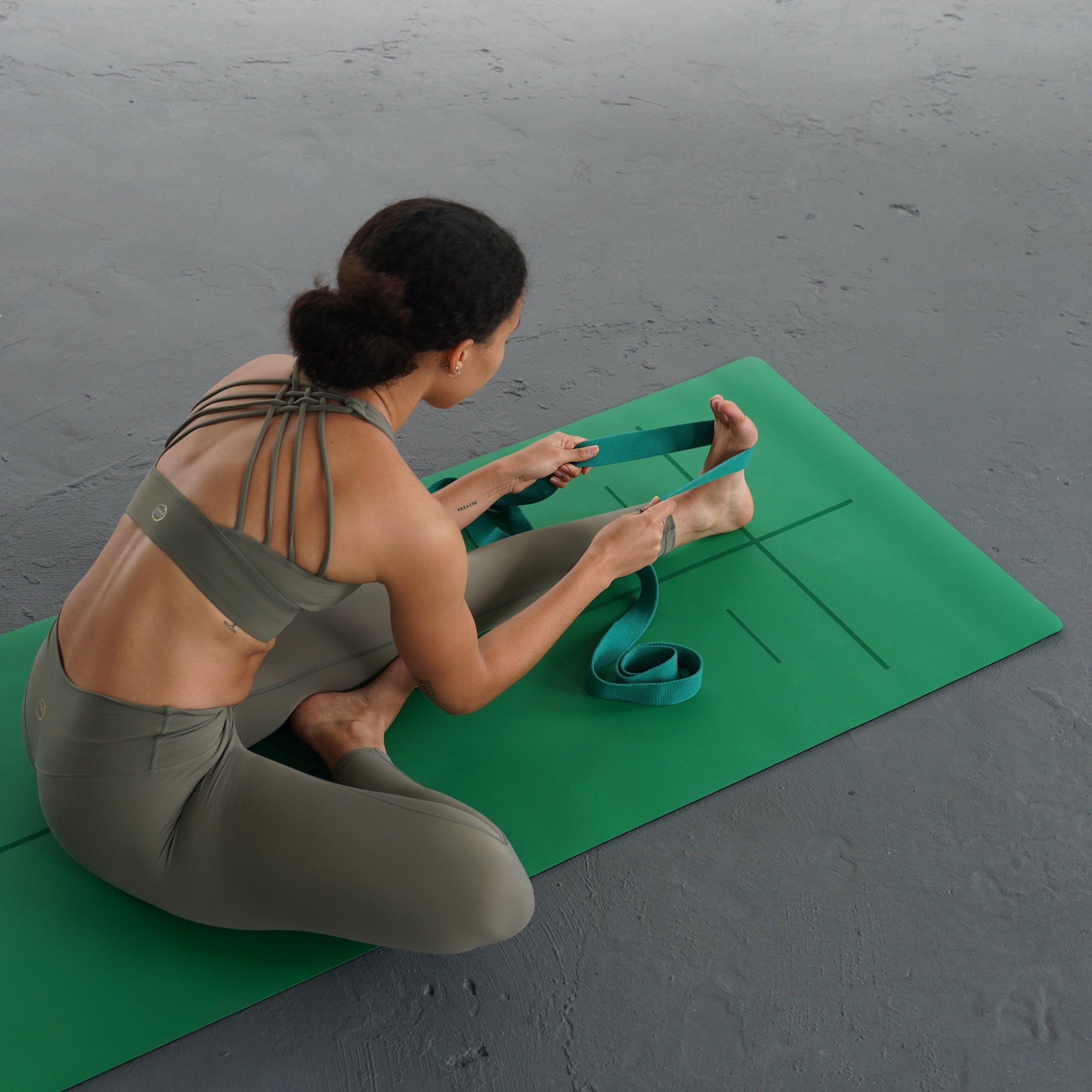 Yoga strap ~ Burnt orange
