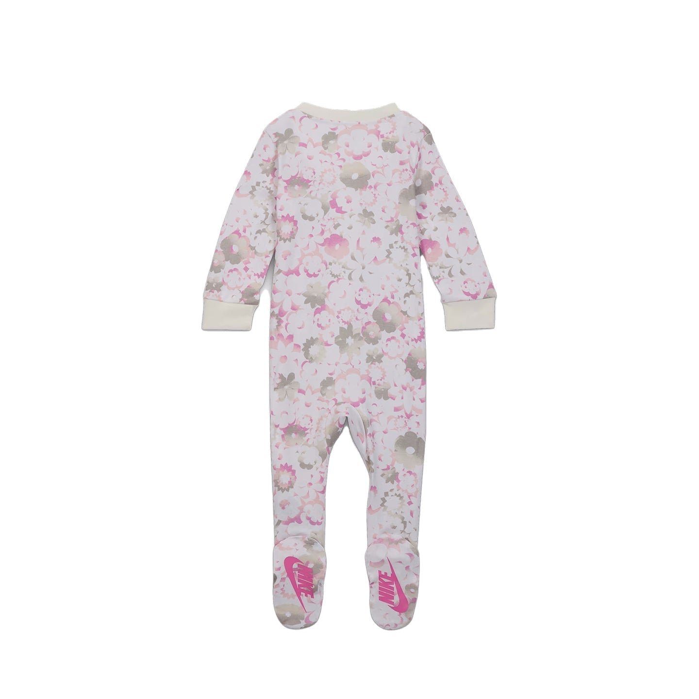 Nike Baby Flowral AOP Footed Coverall - Sail