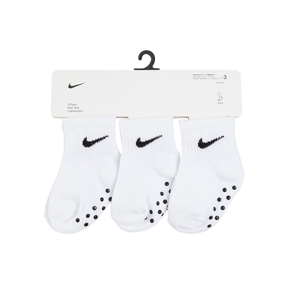 NHN Nike Core Swoosh Gripper Socks - White/Black