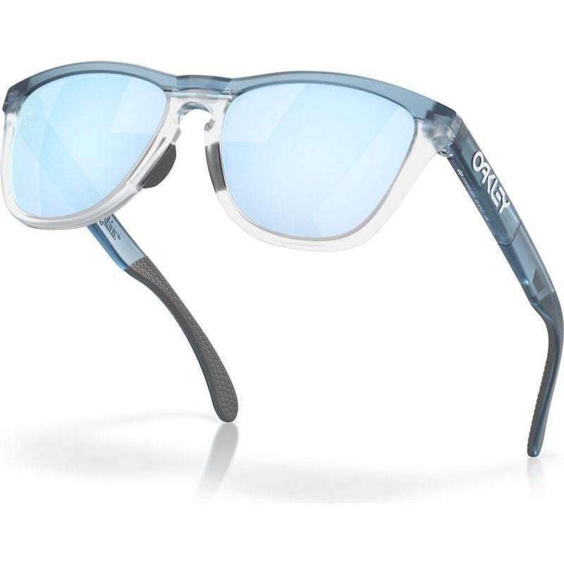 Oakley Frogskins Range Transparent Stonewash/Prizm Deep Water Mirror Polarised