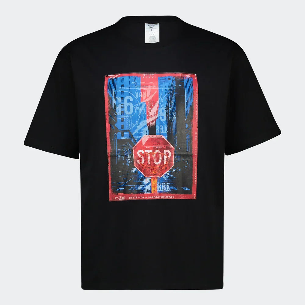 Reebok Graphic Tee Stop Sign