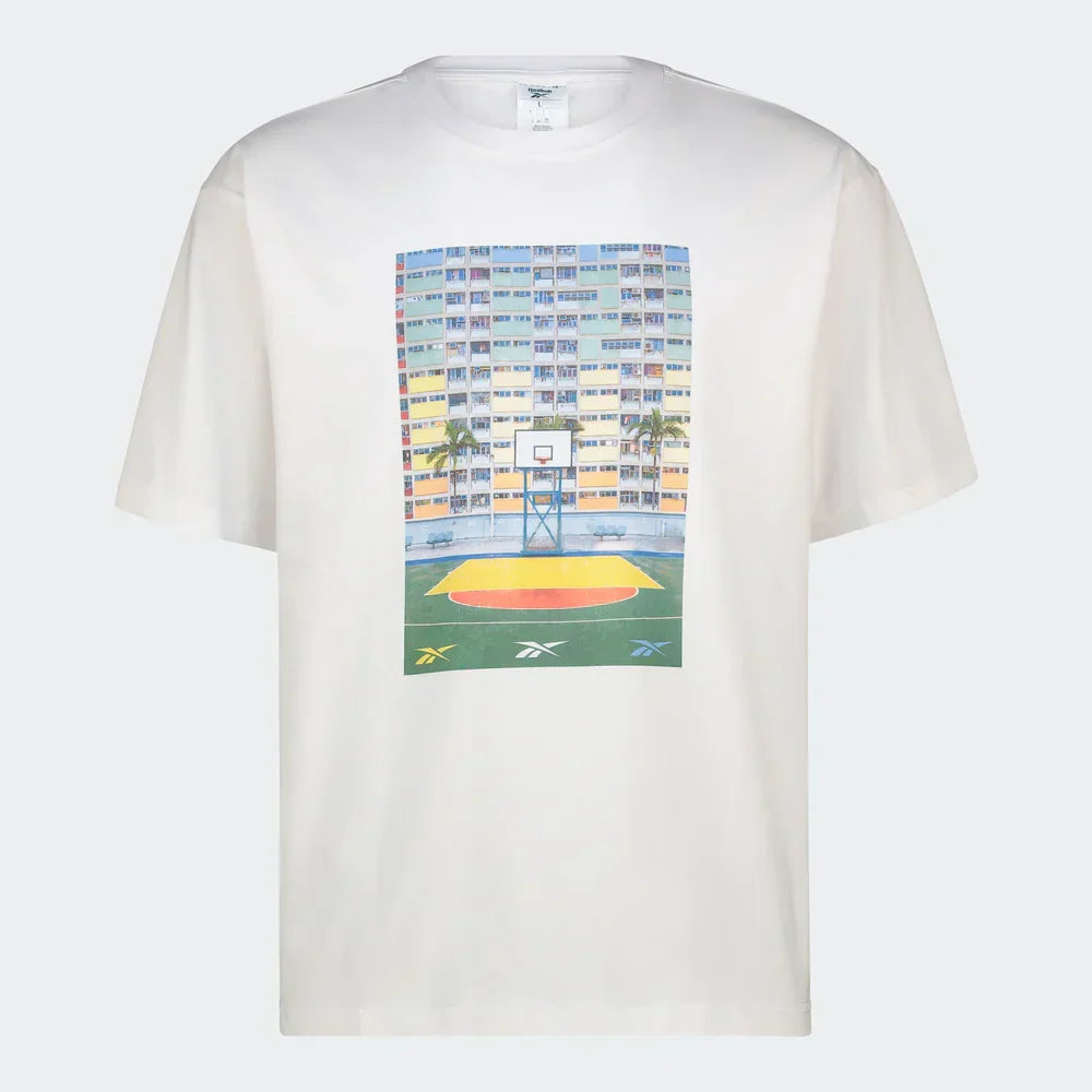 Reebok Graphic Tee Retro Basketball Court