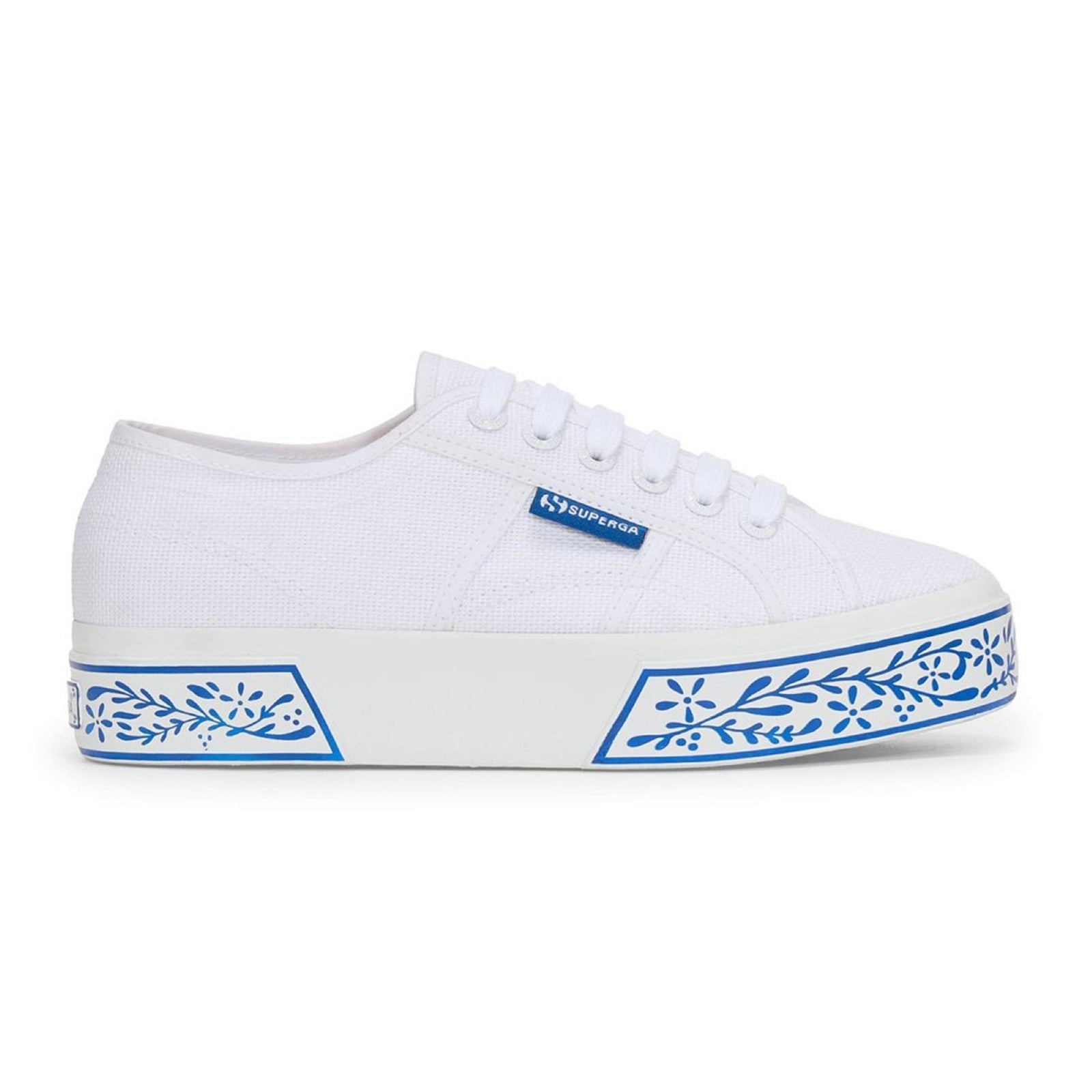 2740 CERAMIC PRINT - WHITE BLUE CERAMIC