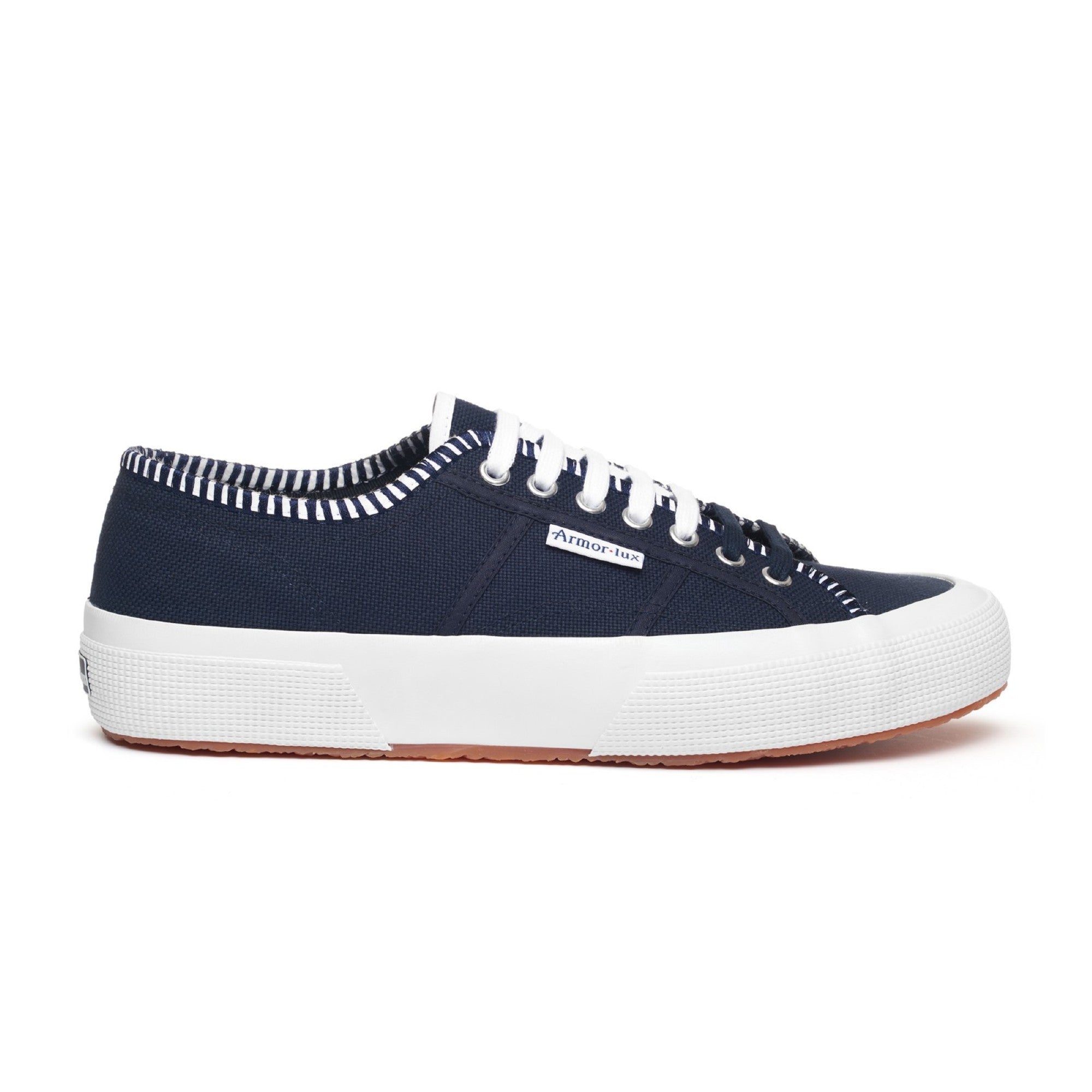2750 OG COTTON EMB LINE - BLUE NAVY WHITE